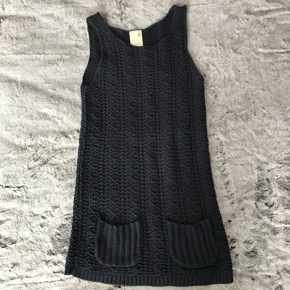 Anthro Far Away From Close Black Knit Sweater